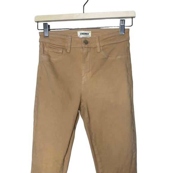 L'AGENCE Margot Coated Jeans Candied Ginger - Picture 3 of 8